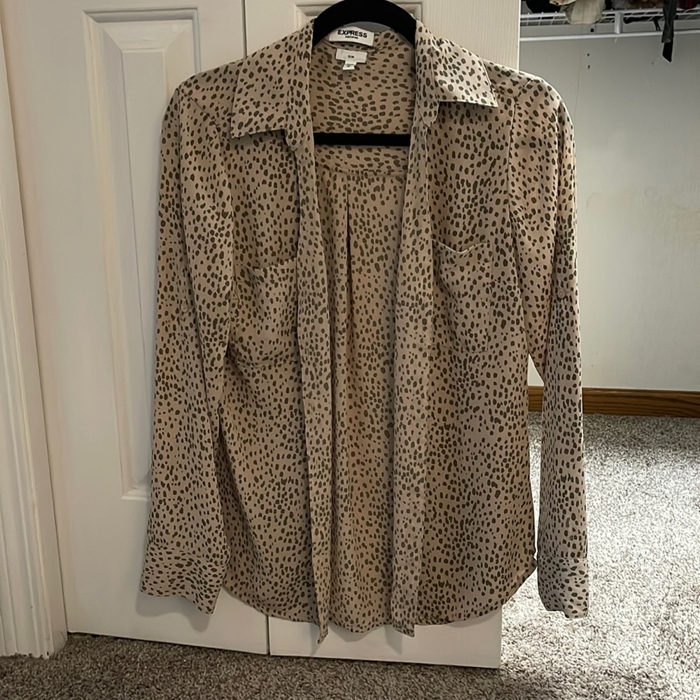 Animal print blouse